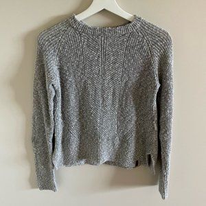 Roots Stretchy Knit Grey Crewneck Sweater Size XS